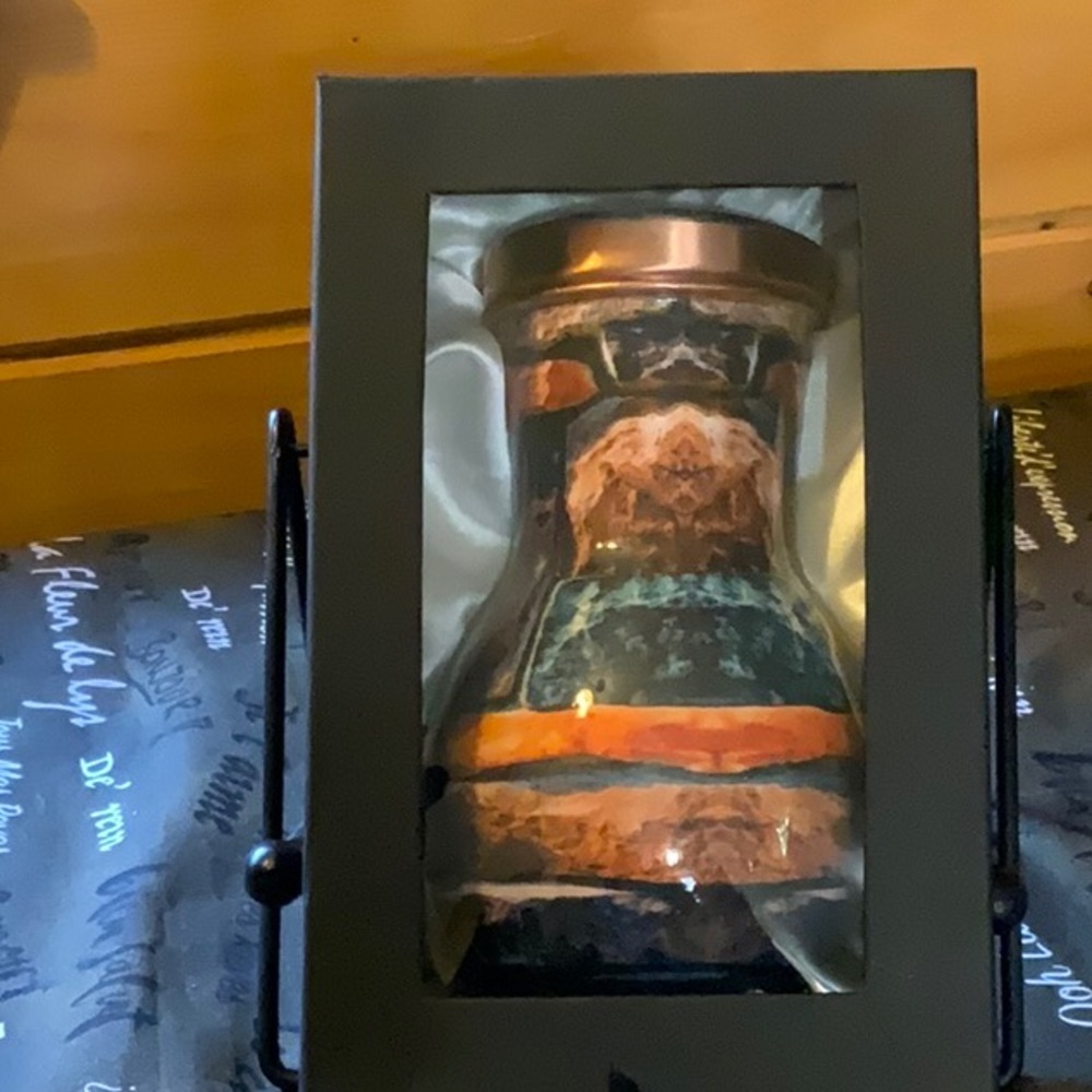 Mushland New Bedtime Copper Water Bottle Colorful Stone Pattern 8”